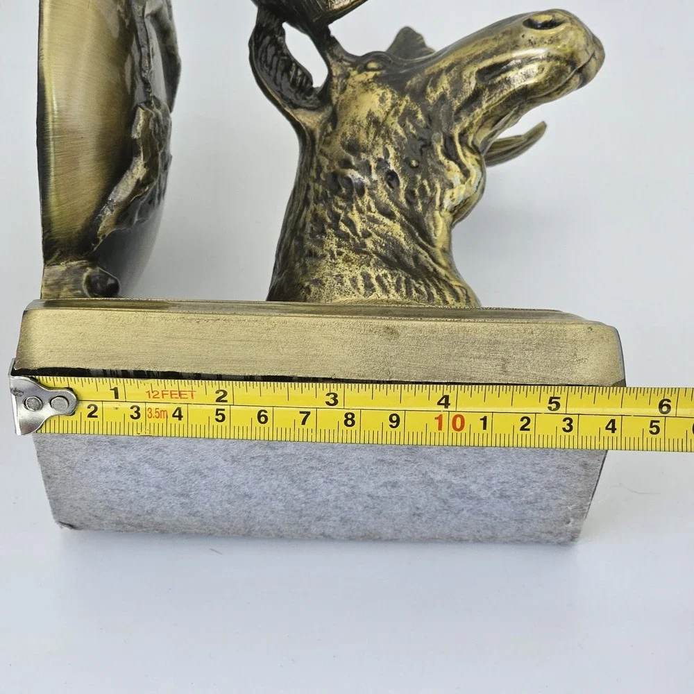Bookend Frank Sarsaparilla Brass 1992 Moose & Globe Vintage Collectible Bookend